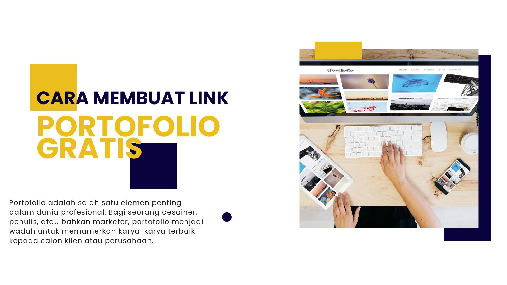 cara membuat linkportofolio,cara membuat portofolio gratis