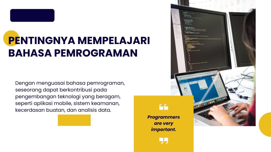 Pentingnya Mempelajari Bahasa Pemrograman