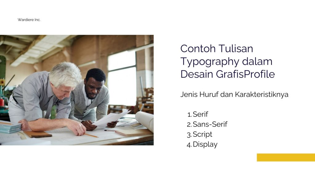 Contoh Tulisan Typography dalam Desain Grafis